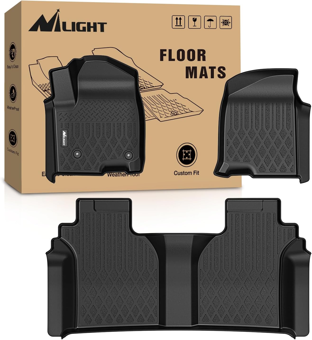 Car Floor Mat Rubber - Nilight Floor Mats for Chevy Silverado