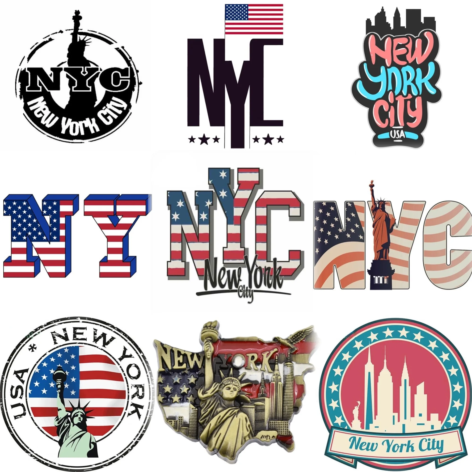 Car Accessories York - NYC New York City Map Statue