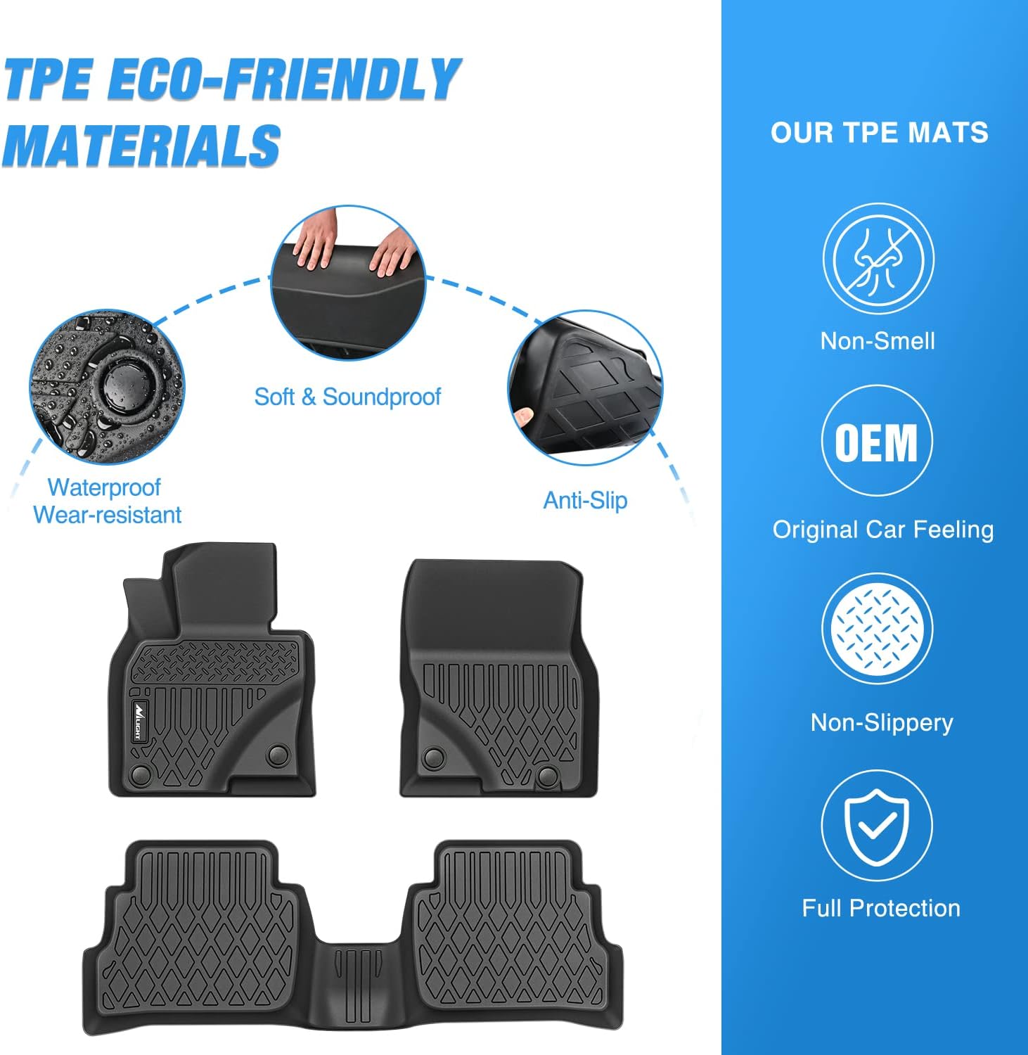 Nilight Custom Fit TPE Floor M - đánh giá và giá Car Floor Mat Rubber