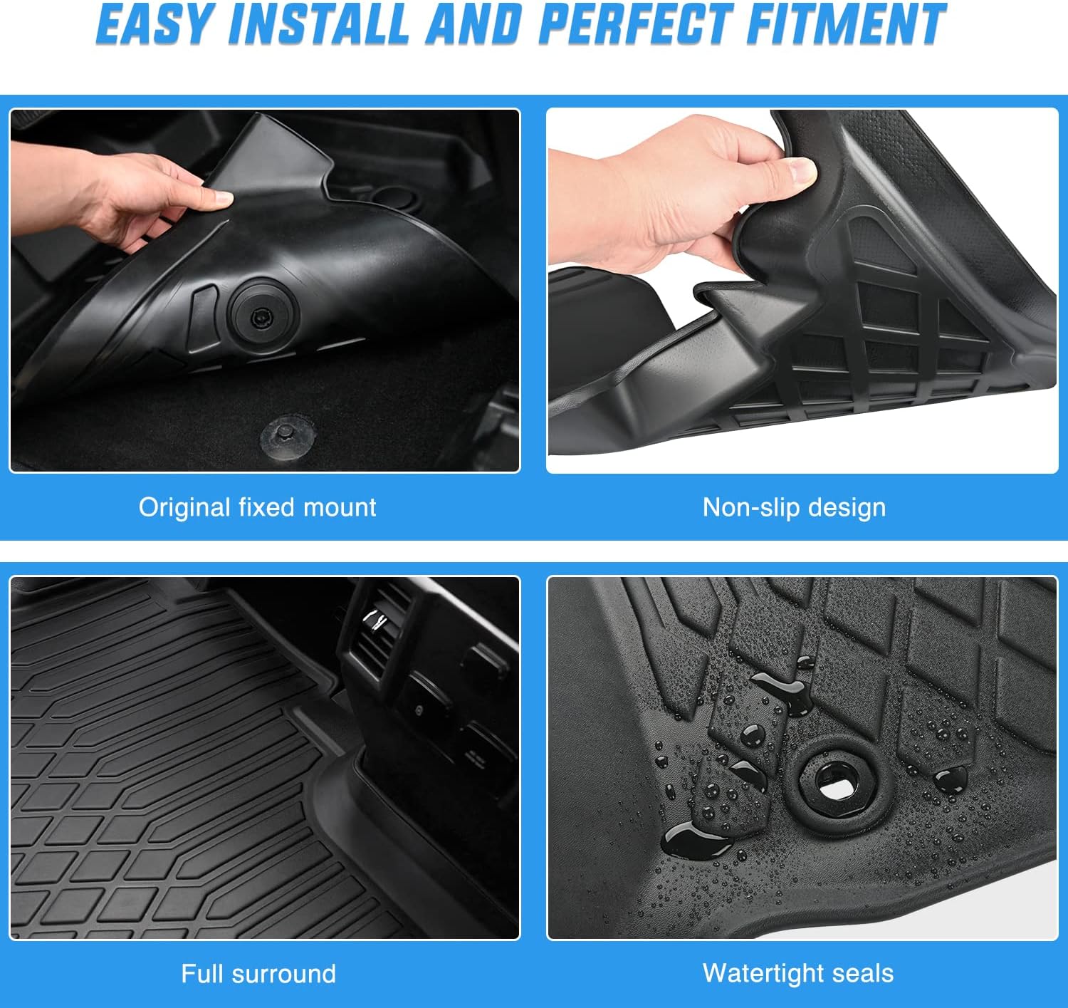 Nilight Custom Fit TPE Floor M - đánh giá và giá Car Floor Mat Rubber