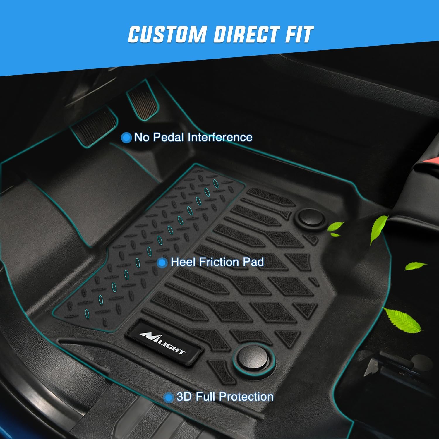 Nilight Floor Mats for Chevy S - đánh giá và giá Car Floor Mat Rubber