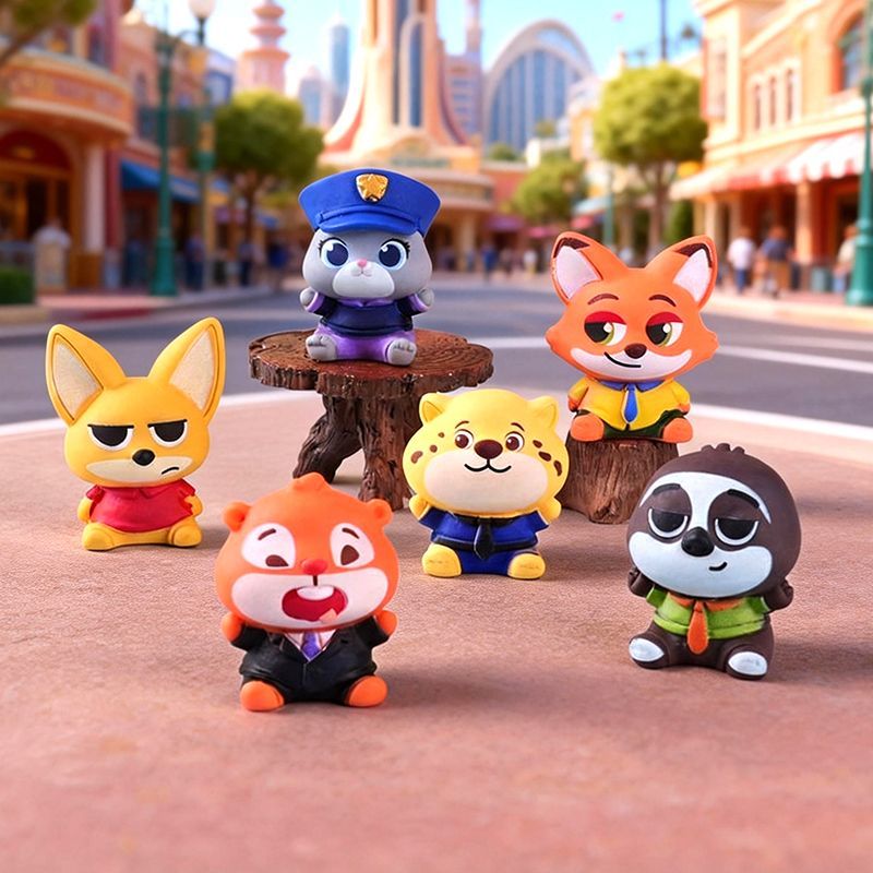 Zootopia resin small figurine  - đánh giá và giá Car Accessories For Dashboard