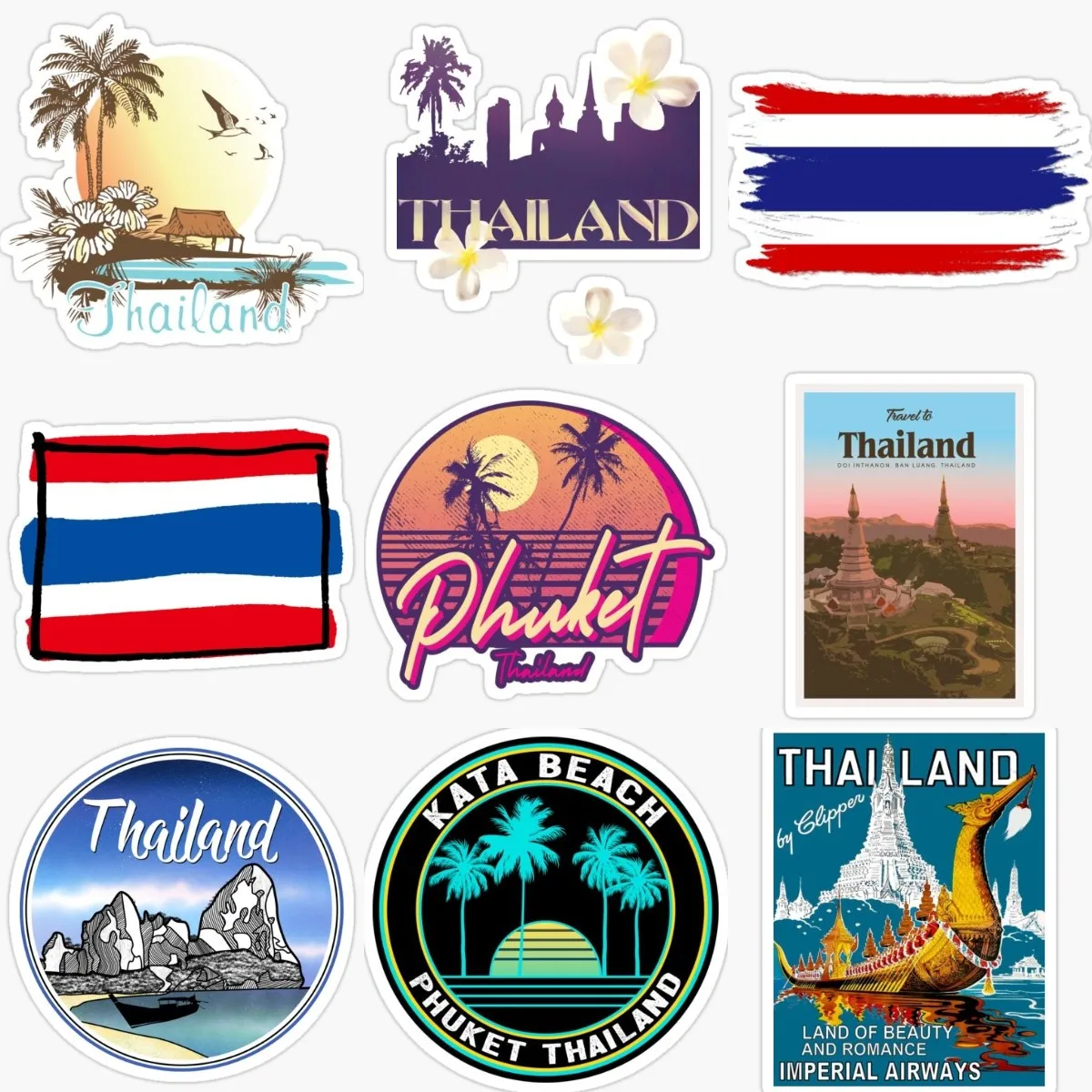 T Thailand Flag Landscape Embl - đánh giá và giá Car Accessories Thailand