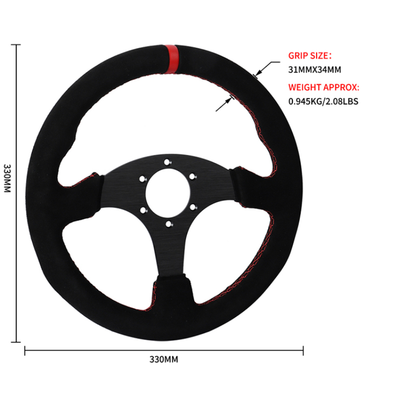 Suede Racing Steering Wheel Su - đánh giá và giá Car Accessories Racing
