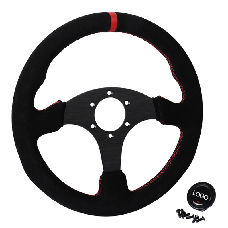 Suede Racing Steering Wheel Su - đánh giá và giá Car Accessories Racing