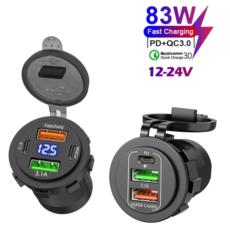 NEW 3/4 Ports Dual PD Dual QC  - đánh giá và giá Car Accessories Thailand