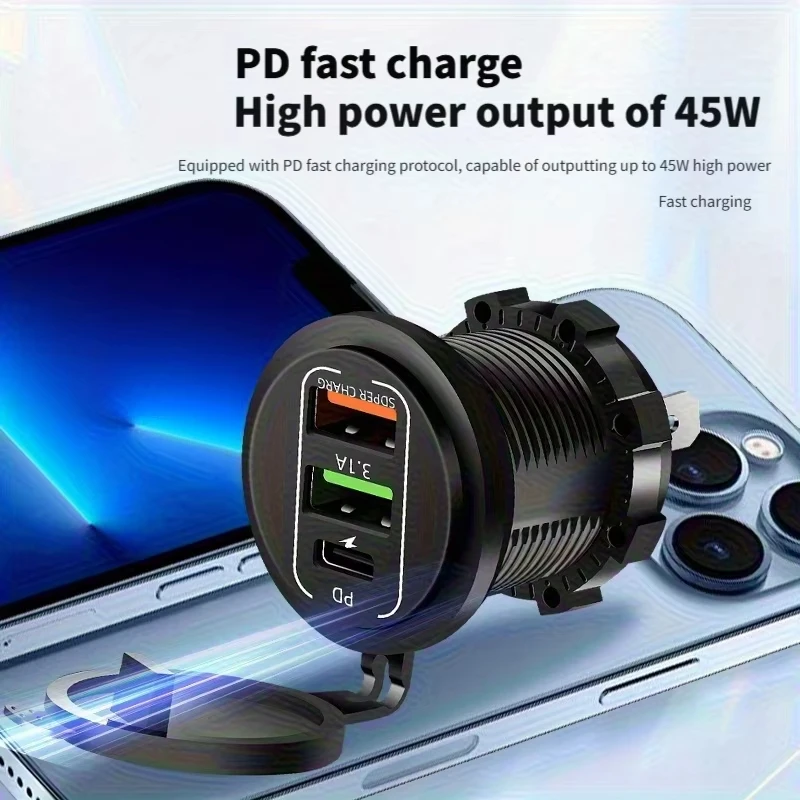 NEW 3/4 Ports Dual PD Dual QC  - đánh giá và giá Car Accessories Thailand