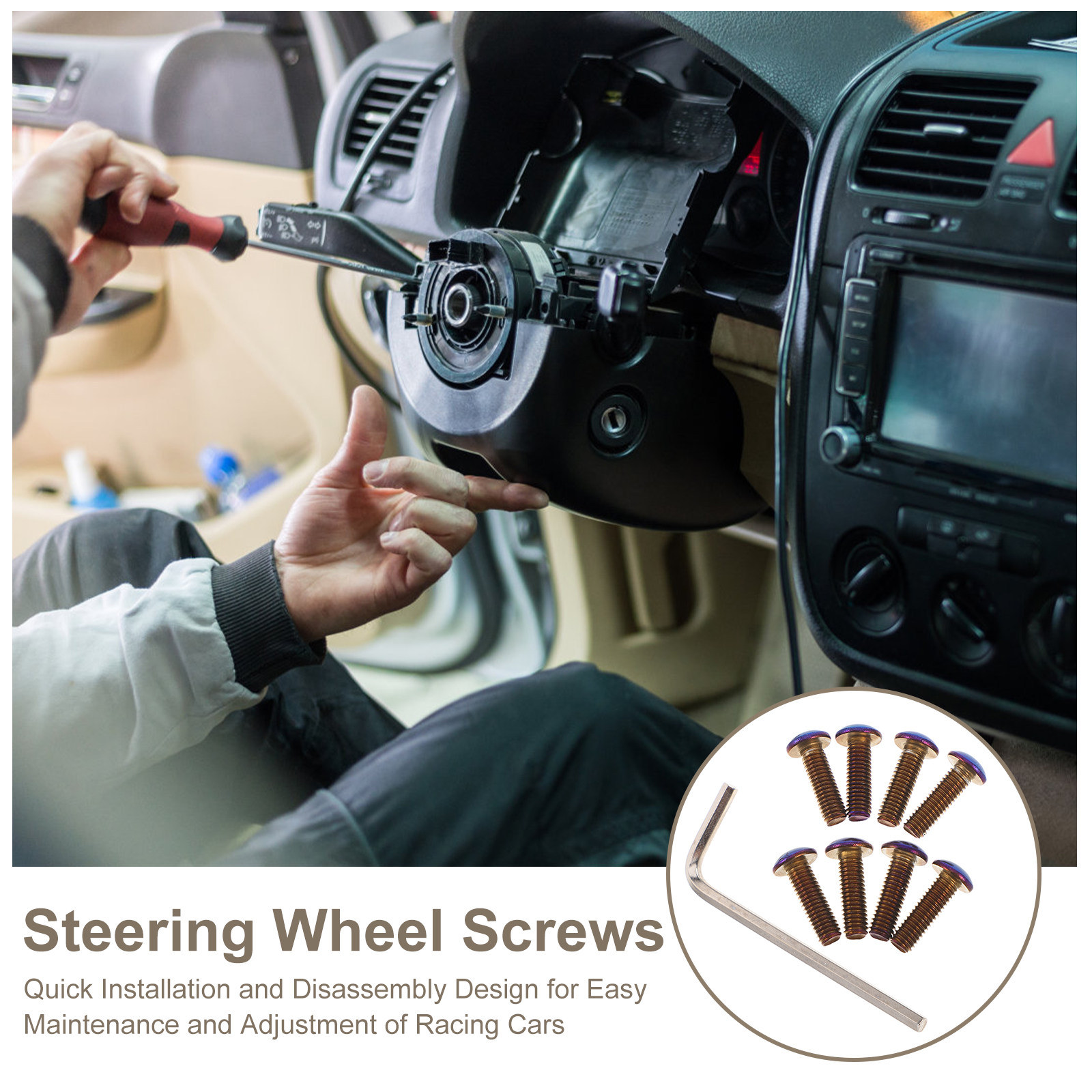 Racing Steering Wheel Screws C - đánh giá và giá Car Accessories Racing