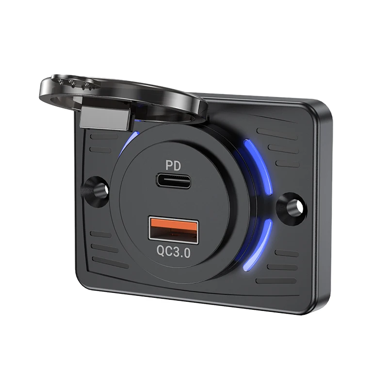 2 Ports 12V RV USB Outlet QC 1 - đánh giá và giá Car Accessories Thailand
