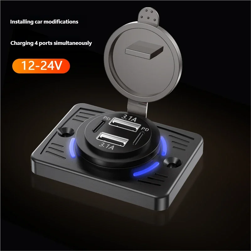 12V-24V Dual USB QC3.0 PD 3.1A - đánh giá và giá Car Accessories Thailand