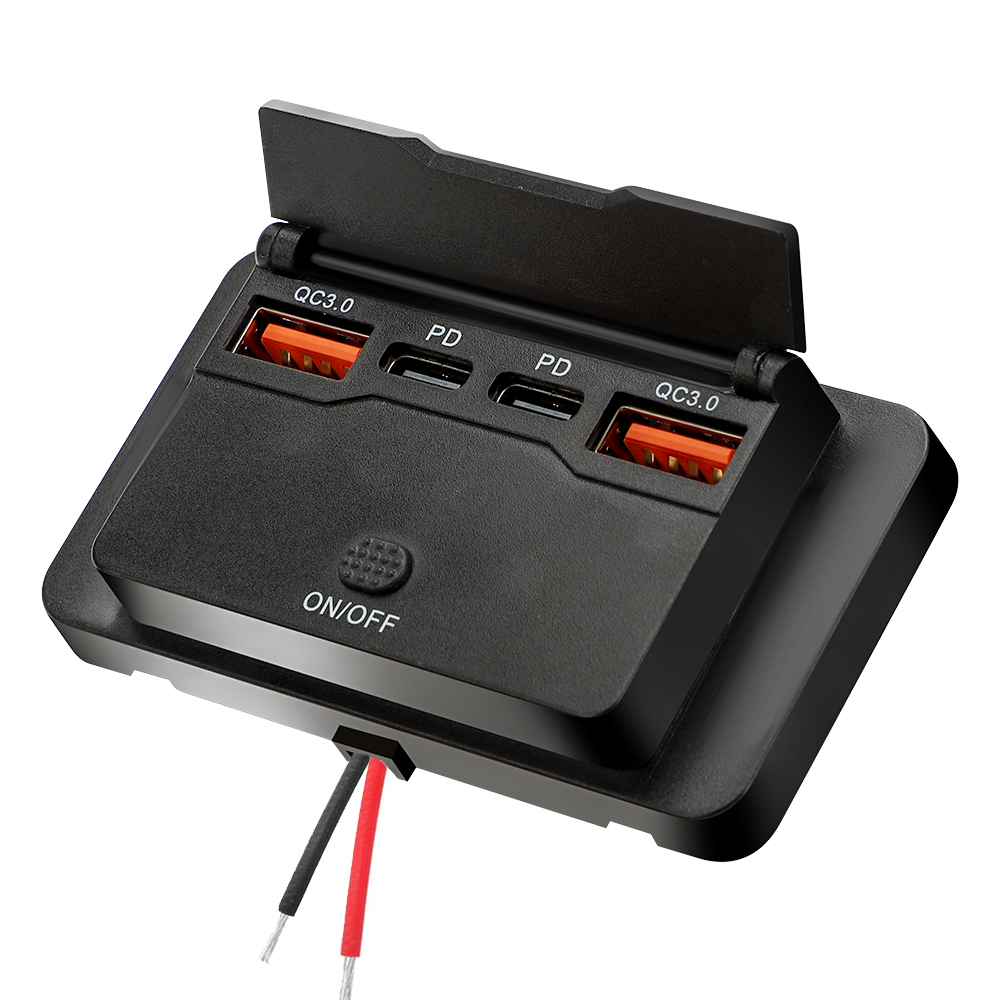 New 4 Ports Car Charger Socket - đánh giá và giá Car Accessories Thailand