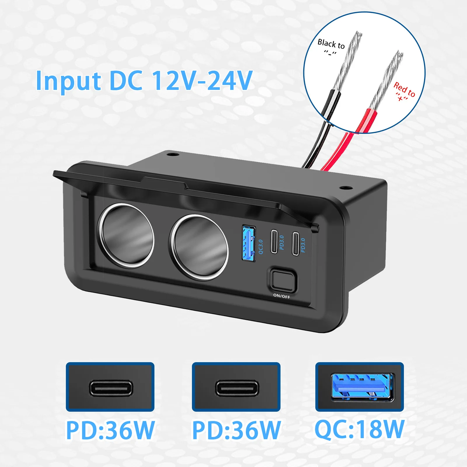 NEW 12V QC3.0 & Dual PD3.0 Car - đánh giá và giá Car Accessories Thailand