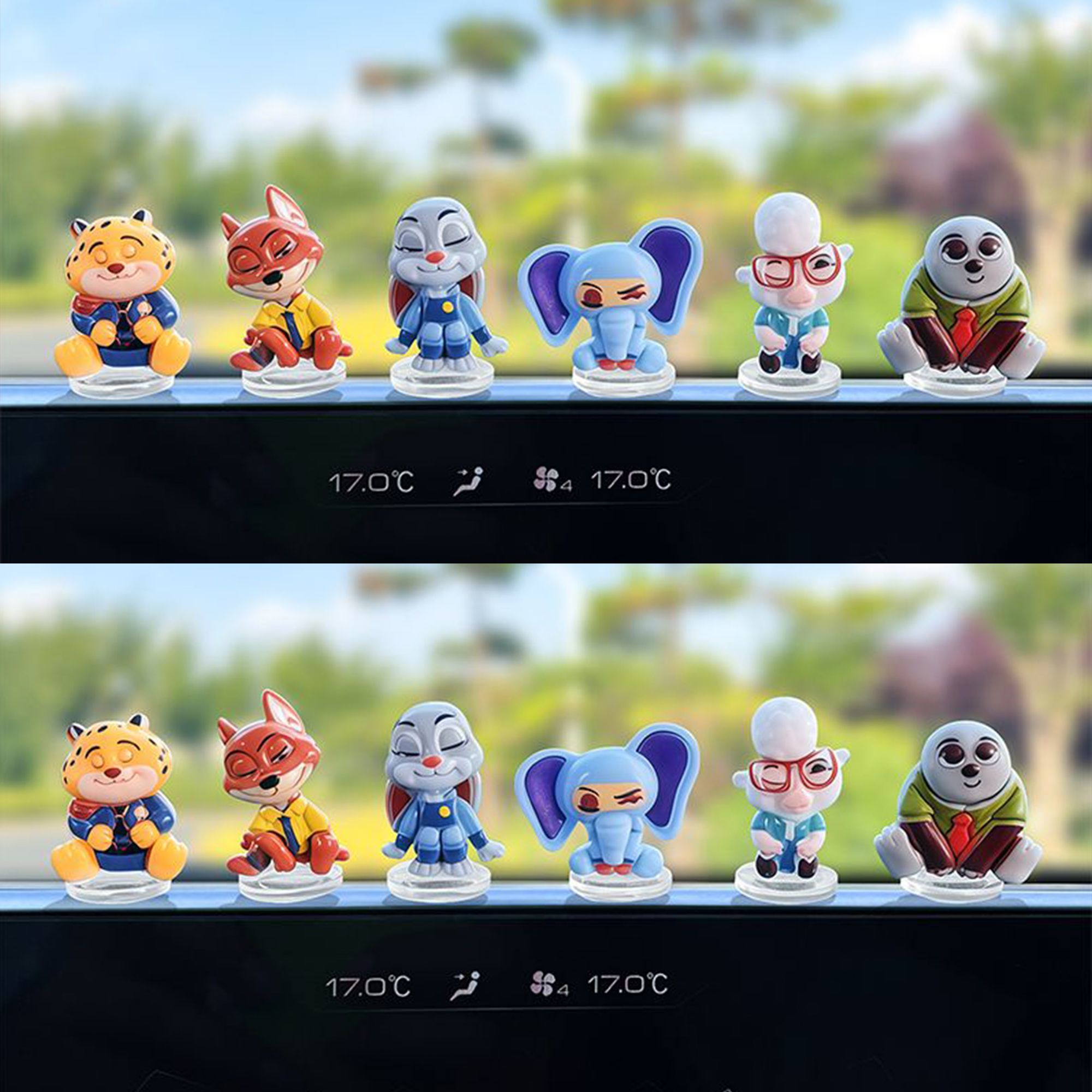 Zootopia cartoon car ornament  - đánh giá và giá Car Accessories For Dashboard