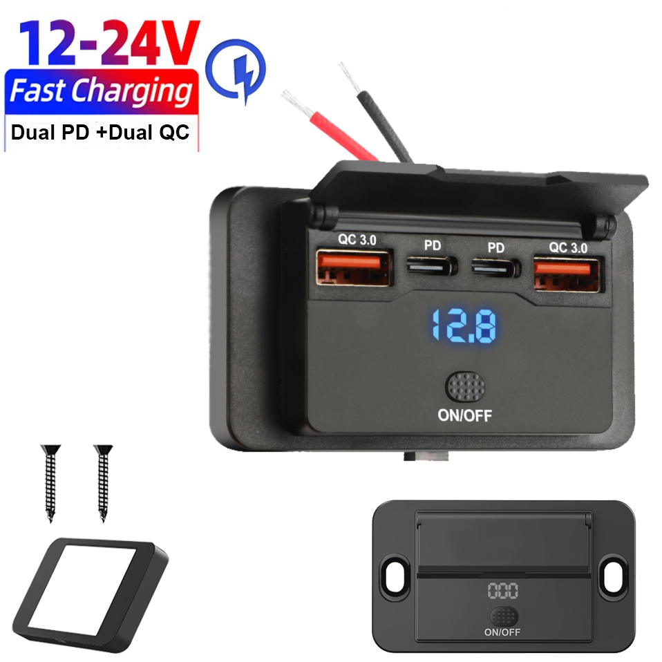 4-Ports 12/24V USB C Outlet Pa - đánh giá và giá Car Accessories Thailand