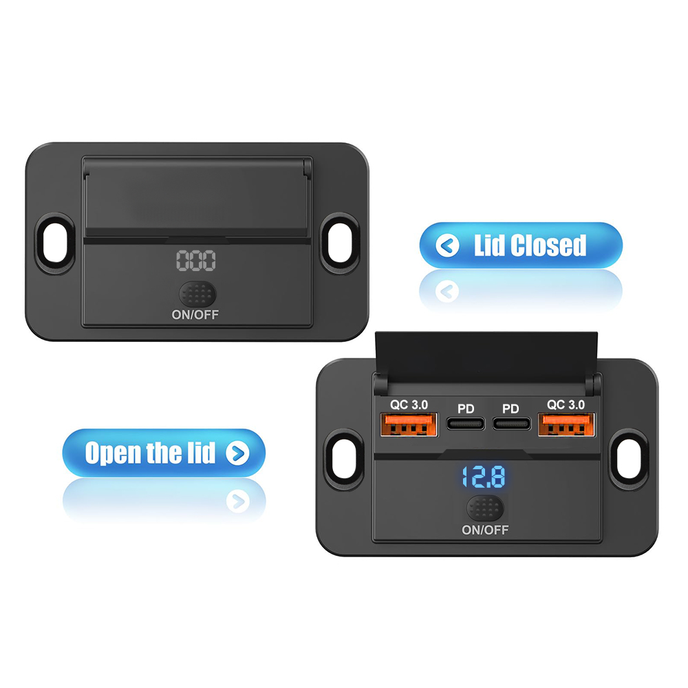 4-Ports 12/24V USB C Outlet Pa - đánh giá và giá Car Accessories Thailand