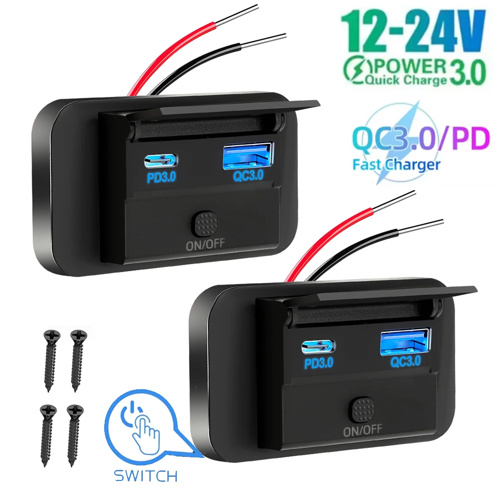 12V-24V Car Charger Outlet PD  - đánh giá và giá Car Accessories Thailand