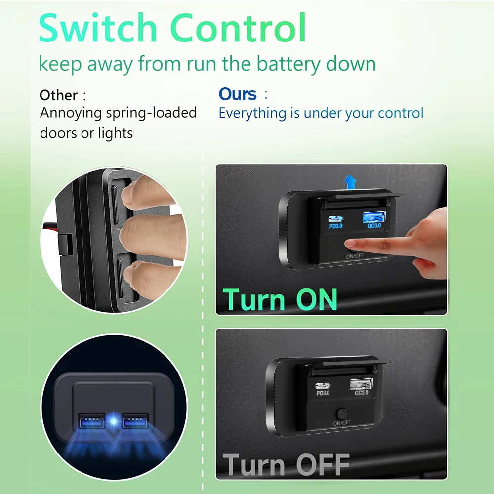 12V-24V Car Charger Outlet PD  - đánh giá và giá Car Accessories Thailand